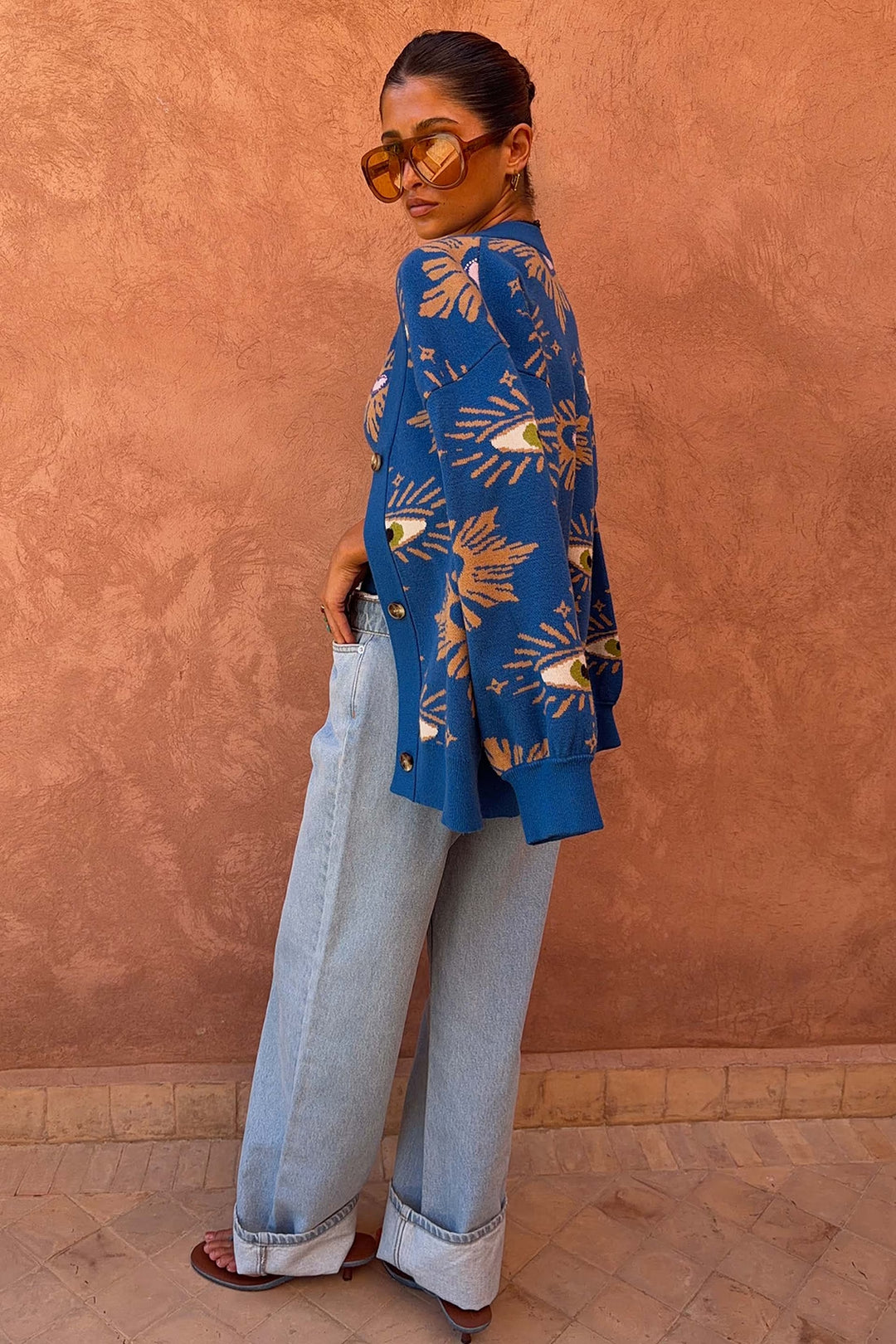 Never Fully Dressed Blue Eye Cardigan