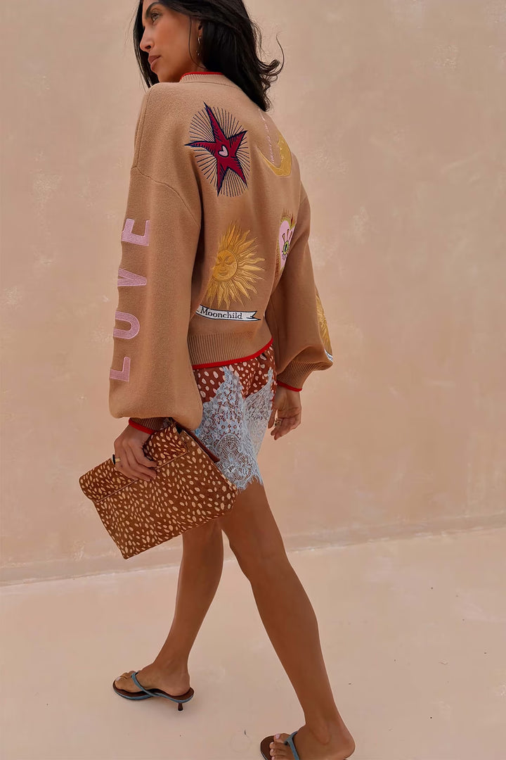 Never Fully Dressed Camel Mystical Cardigan