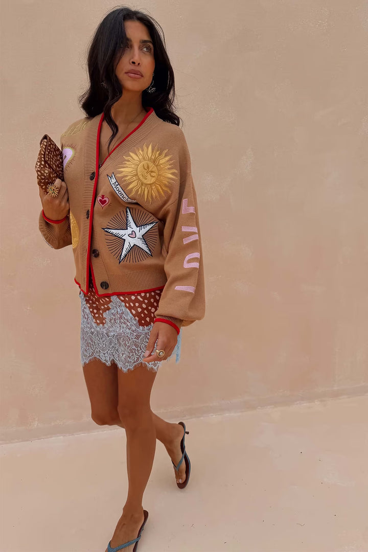Never Fully Dressed Camel Mystical Cardigan