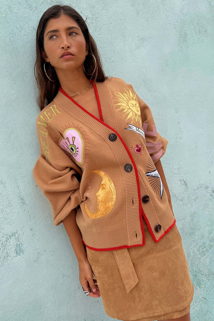 Never Fully Dressed Camel Mystical Cardigan