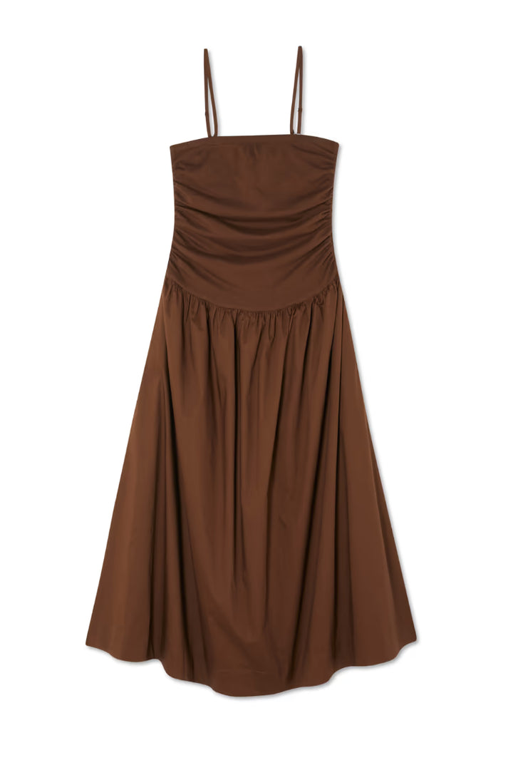 Never Fully Dressed Chocolate Lola Mid-axi Dress
