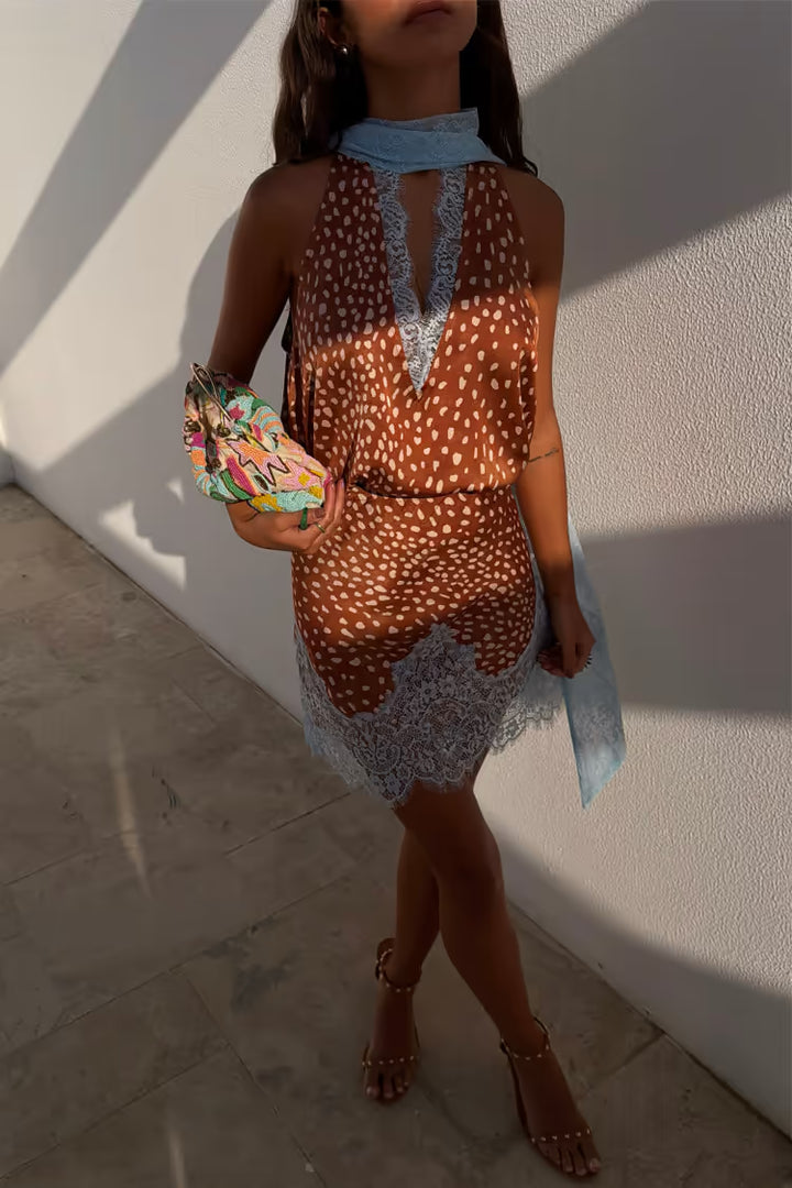 Never Fully Dressed Fawn Print Mini Maeva Skirt