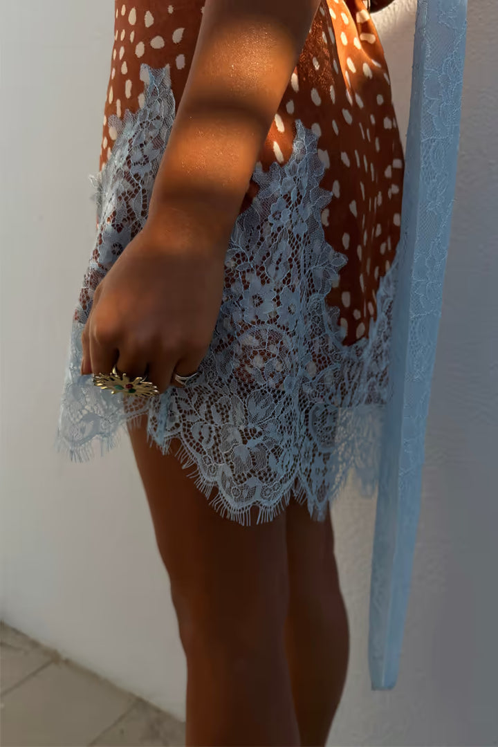 Never Fully Dressed Fawn Print Mini Maeva Skirt