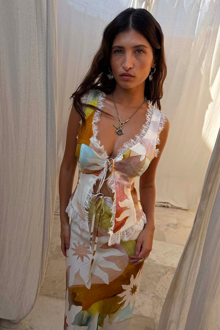 Never Fully Dressed Abstract Soleil Maisie Top