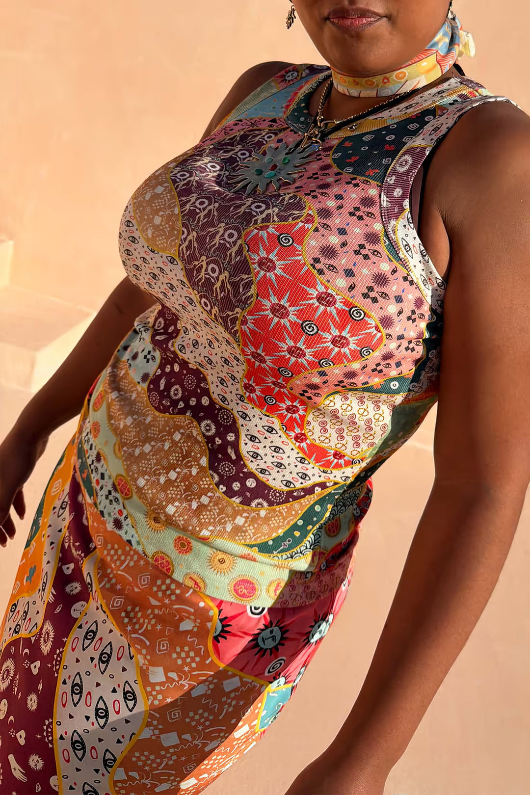 Never Fully Dressed Pastel Morocco Rib Tank Top