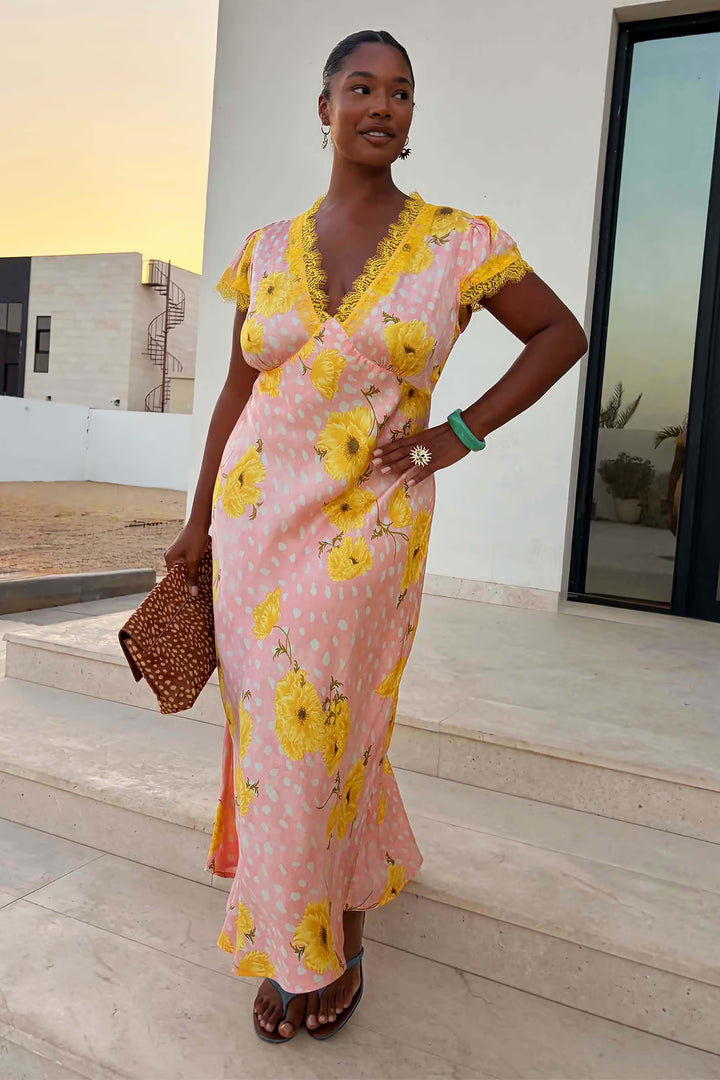 Never Fully Dressed Pink Fawn Poppy Olivia Dress