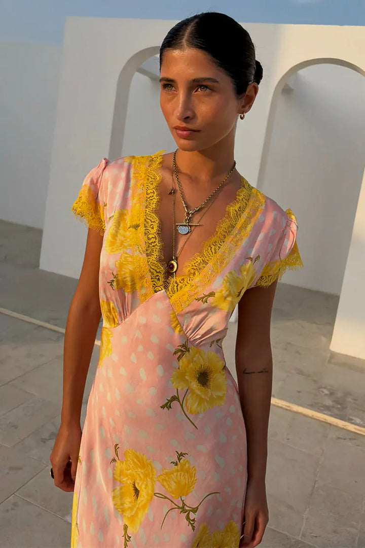 Never Fully Dressed Pink Fawn Poppy Olivia Dress