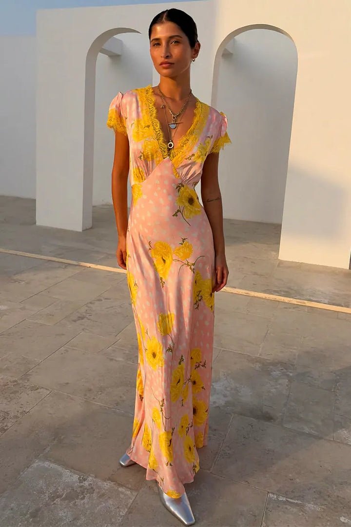 Never Fully Dressed Pink Fawn Poppy Olivia Dress