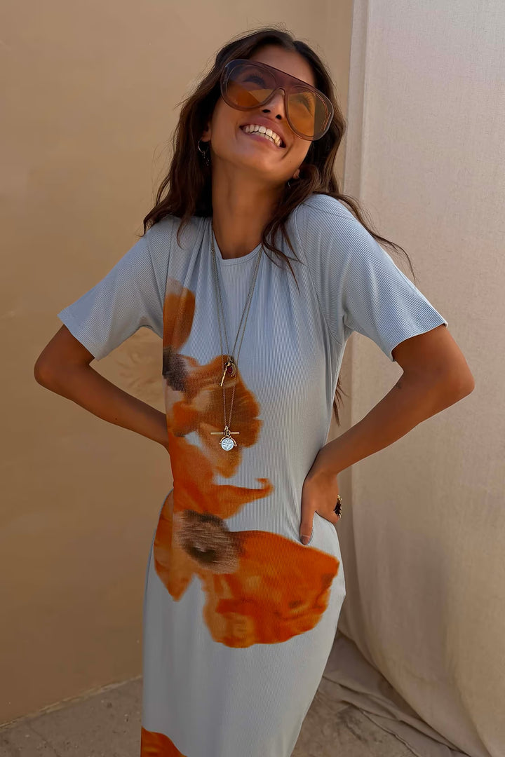 Never Fully Dressed Orange Acetate Visor Sunglasses