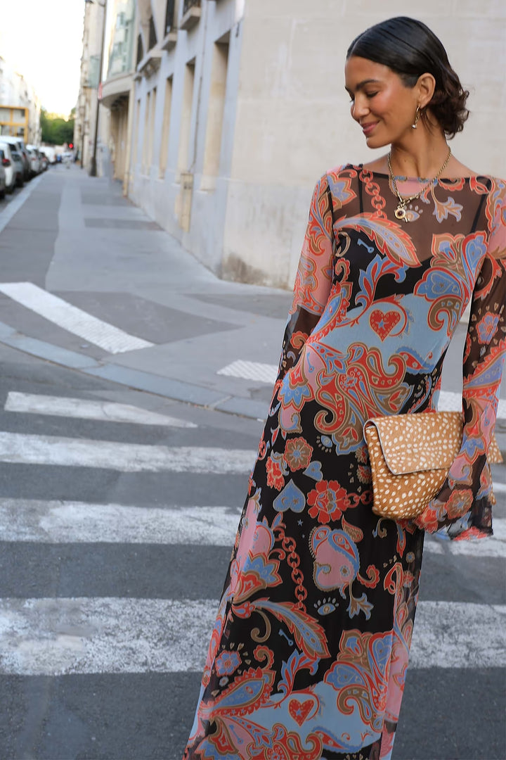 Paisley Aria Mesh Dress