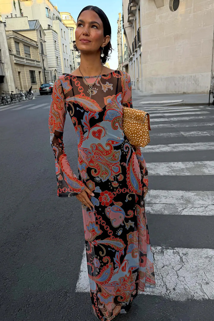 Paisley Aria Mesh Dress