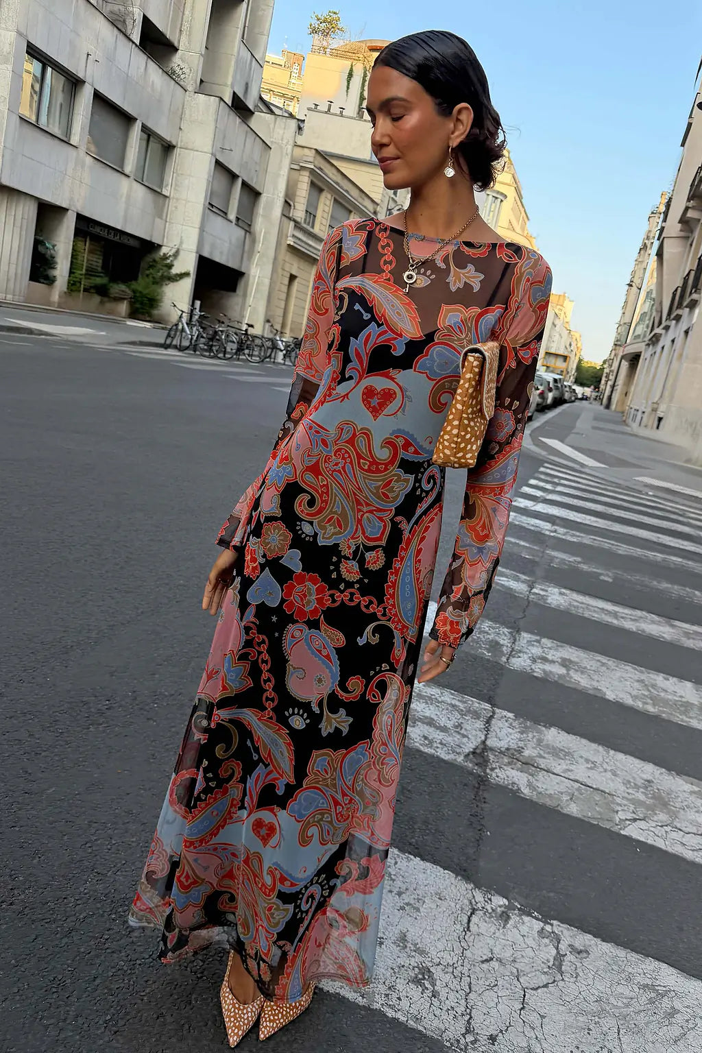 Paisley Aria Mesh Dress