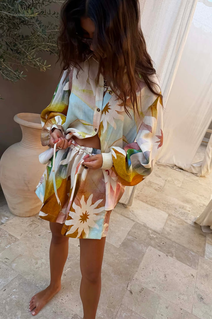 Never Fully Dressed Abstract Soleil Ellie Shorts