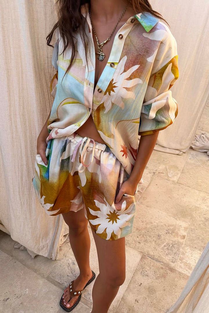 Never Fully Dressed Abstract Soleil Marley Shirt