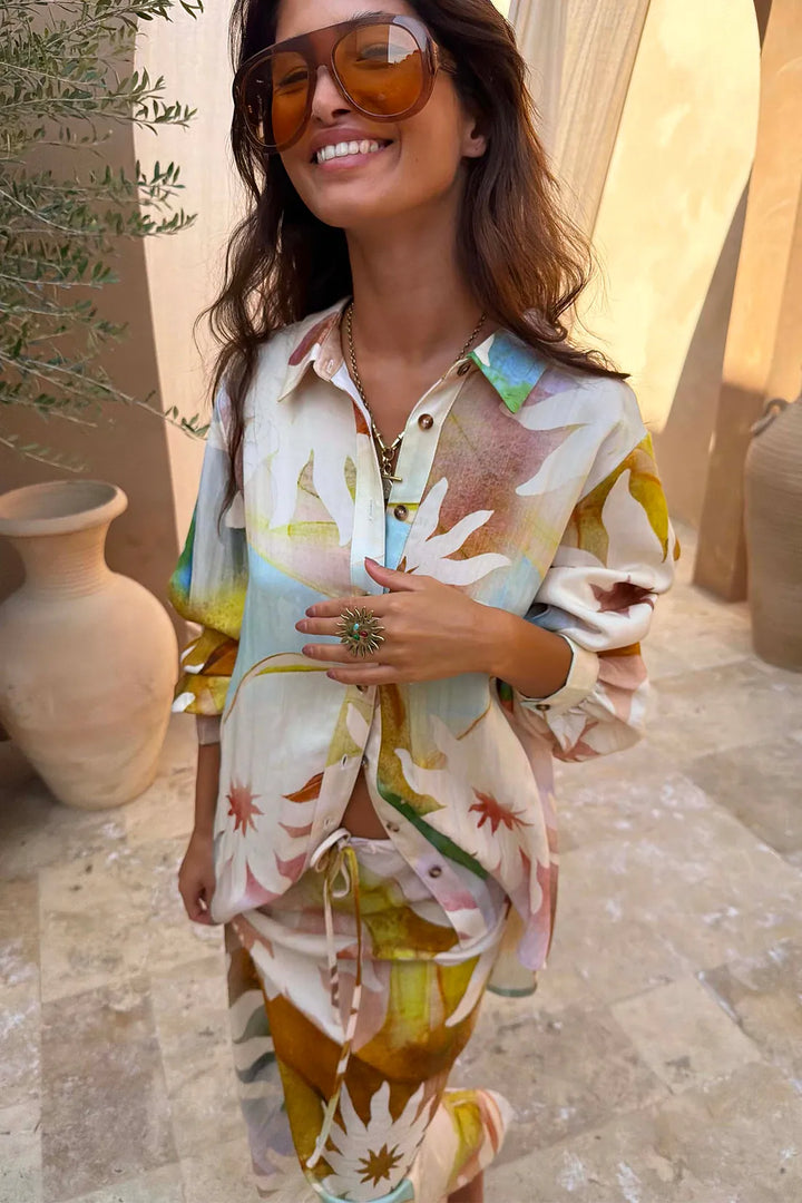 Never Fully Dressed Abstract Soleil Marley Shirt