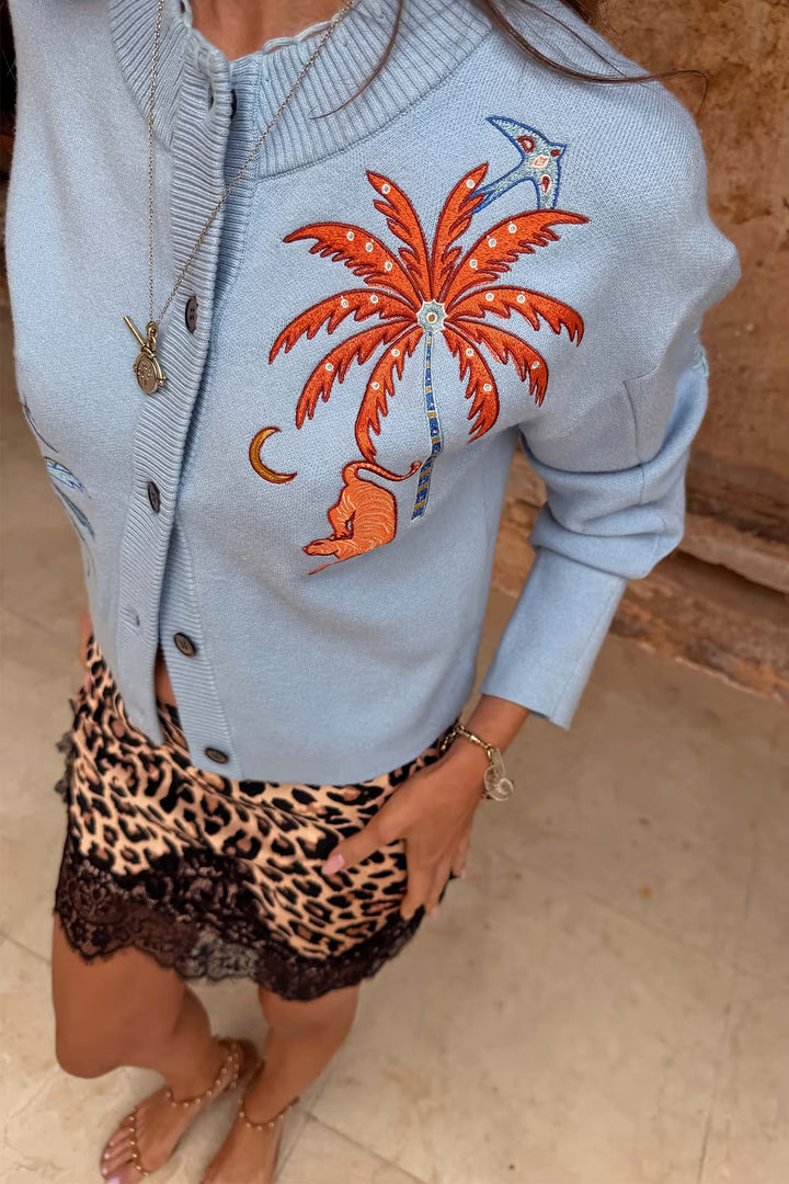 Never Fully Dressed Blue Tigress Cardigan