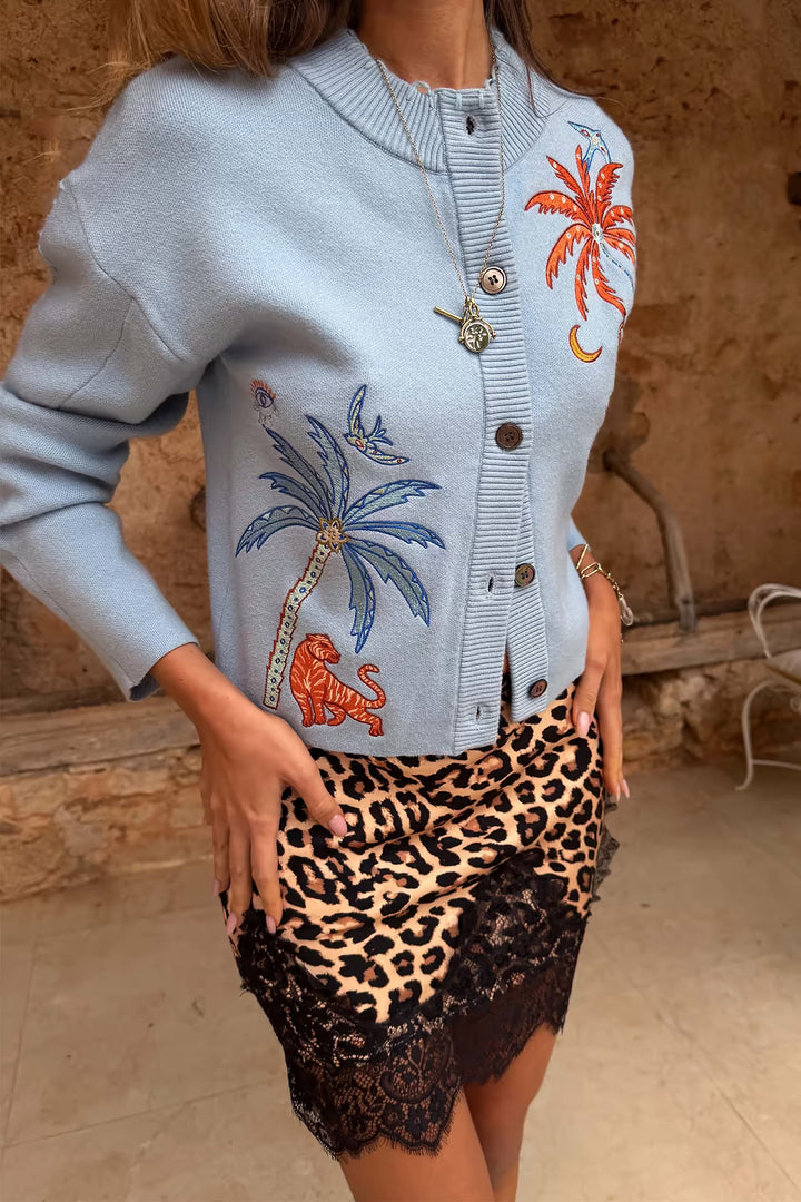 Never Fully Dressed Blue Tigress Cardigan