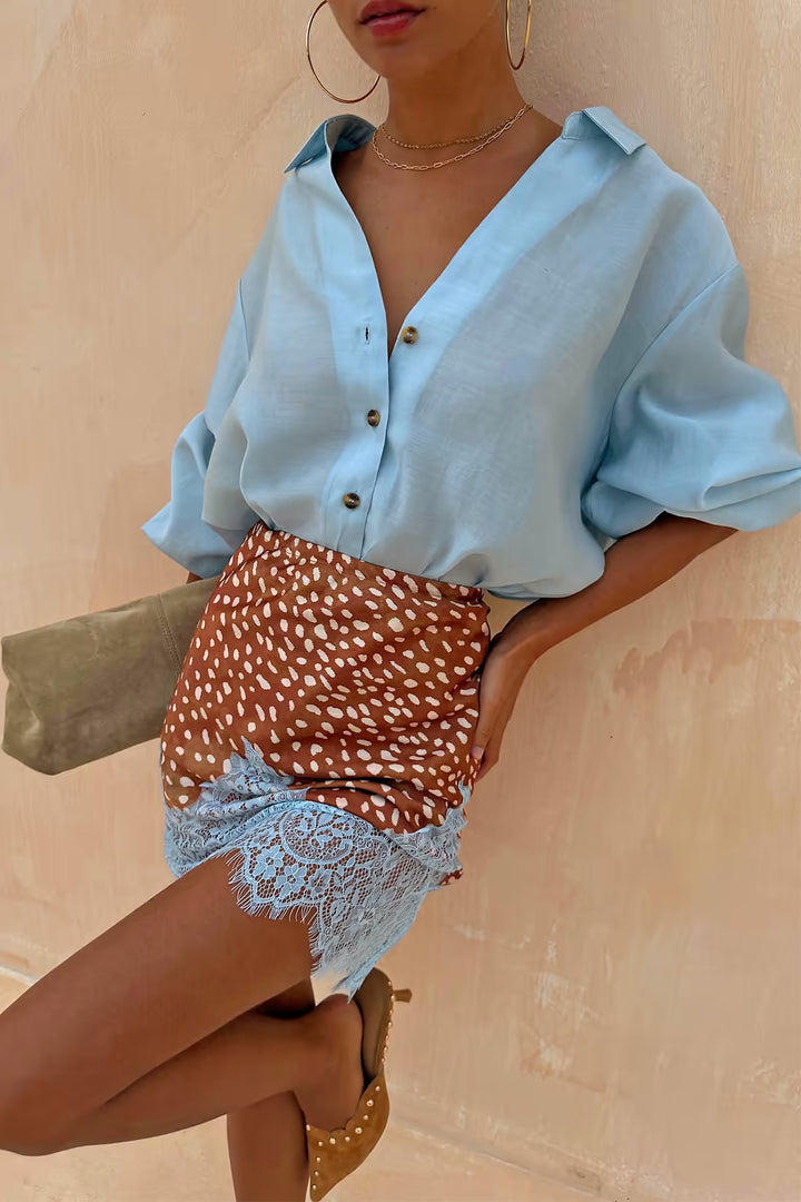 Never Fully Dressed Fawn Print Mini Maeva Skirt