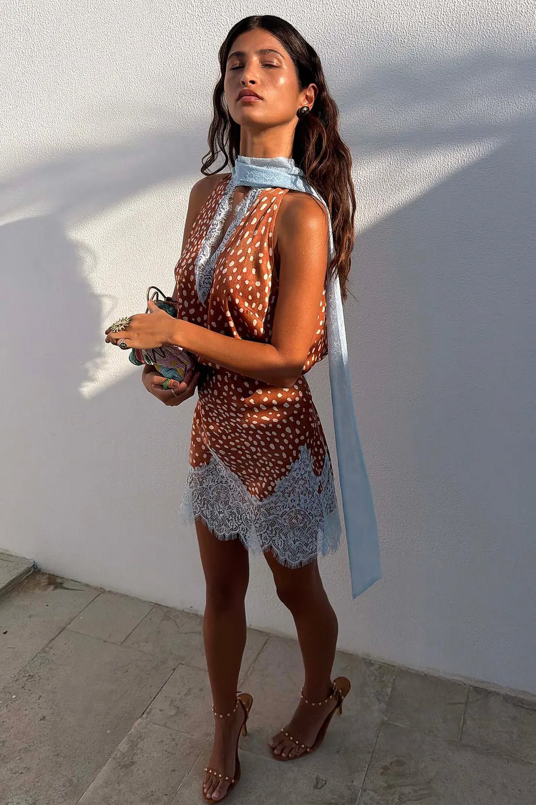 Never Fully Dressed Fawn Print Mini Maeva Skirt