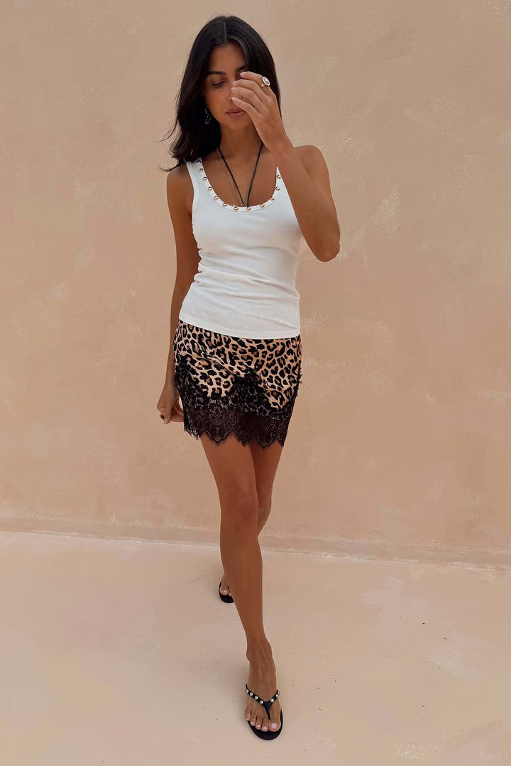 Leopard Mini Maeva Skirt