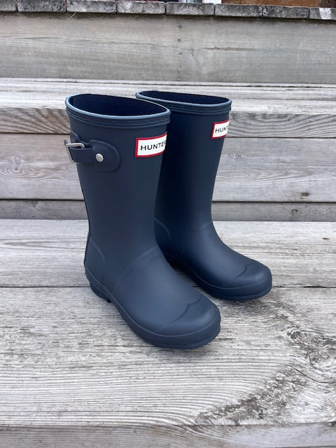 Hunter Big Kids Original Boot Navy